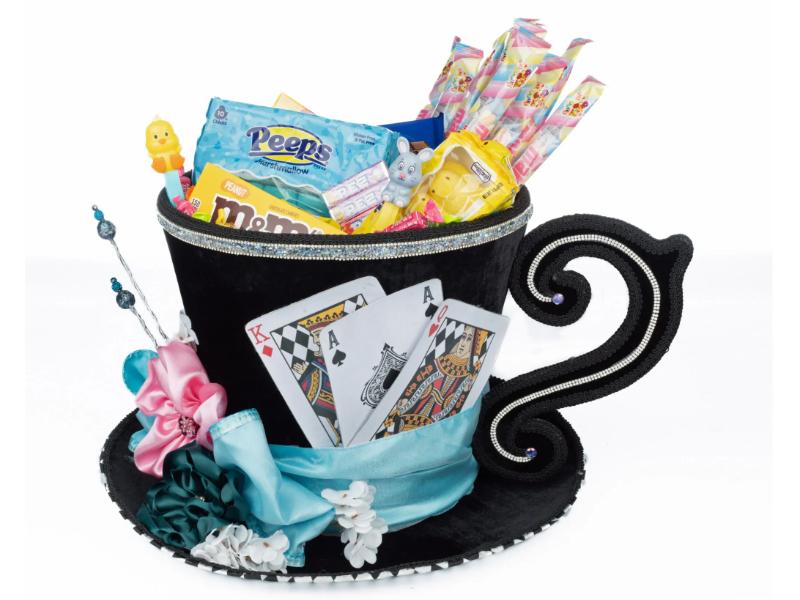 21" Mad Hatter Hat Candy Bowl - Holiday Warehouse