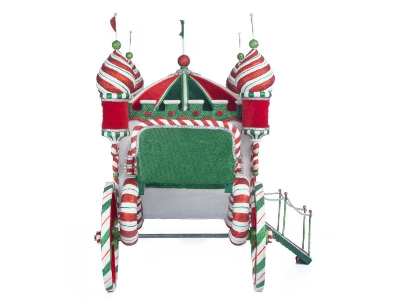 23.5" Peppermint Palace Carriage - Holiday Warehouse