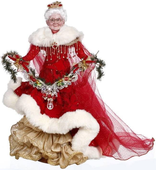 24" Glittering Jewel Mrs. Claus by Mark Roberts 2023 - Holiday Warehouse