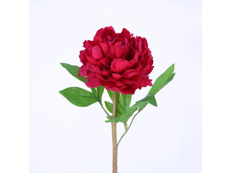 24" Red Natural Touch Peony (12pc) - Holiday Warehouse