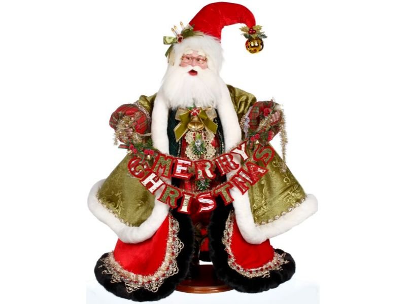 26.5" Merry Christmas Santa by Mark Roberts 2023 - Holiday Warehouse