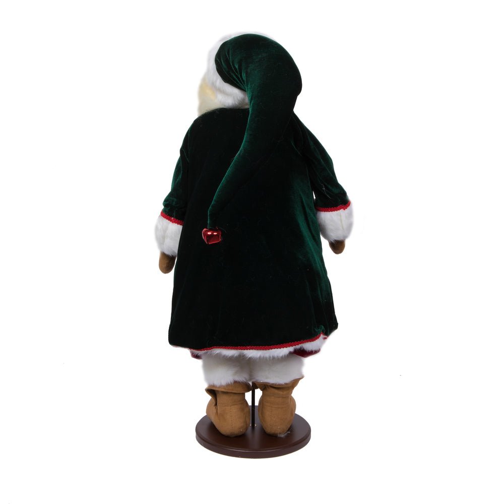28" Jingle Bell Santa Doll with Stand - Holiday Warehouse