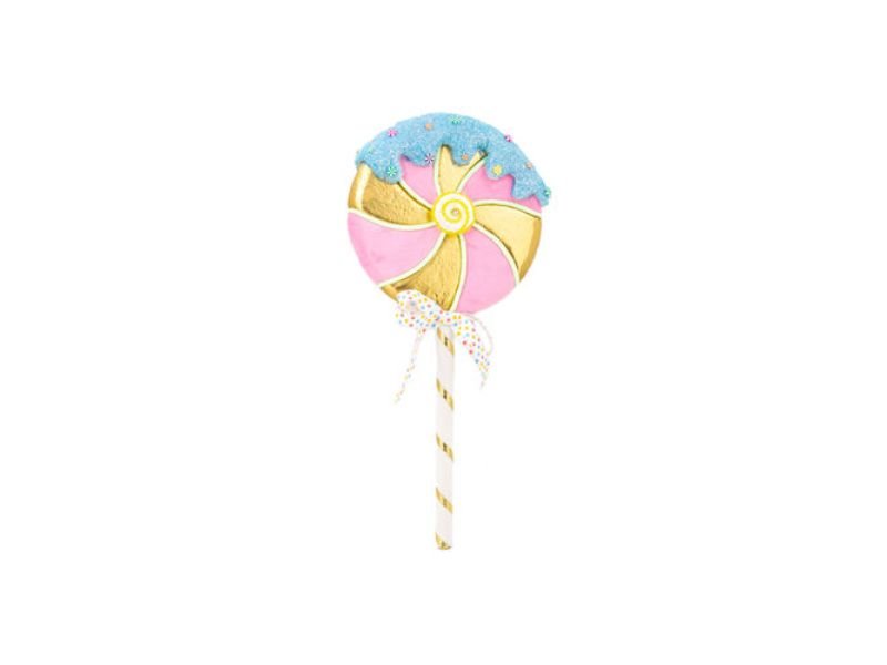 28" Pink Lollipop Pick 2pc - Holiday Warehouse