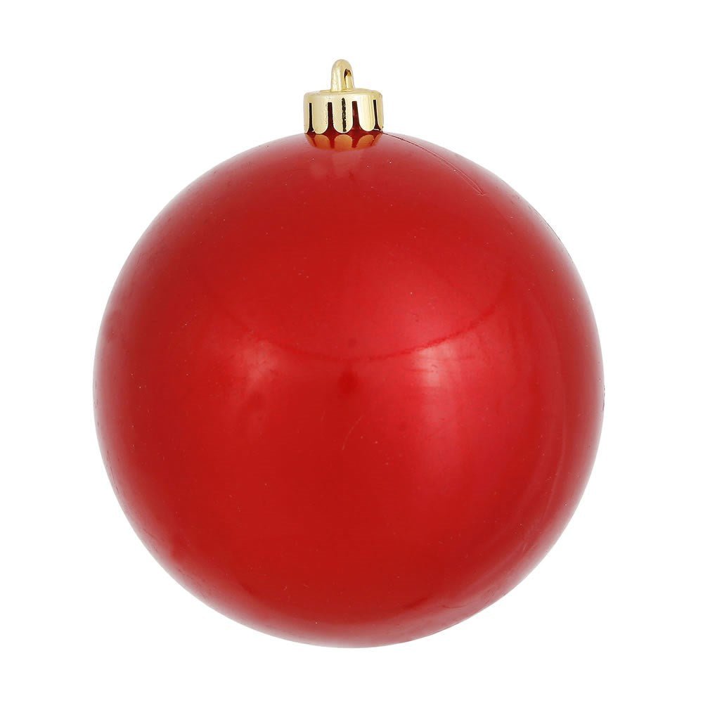 3" Red Candy Ball 8pc - Holiday Warehouse