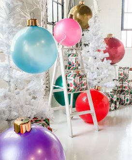 30" Frosted Blue Holiball® - Holiday Warehouse