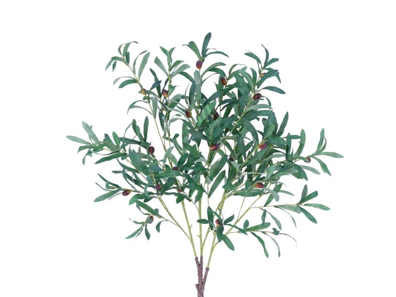 30" Green Olive with Fruit Tree Branch (10pcs) - Holiday Warehouse