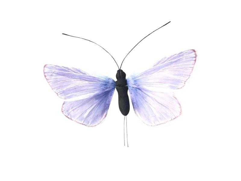 31.5" Light Purple Butterfly 3pc - Holiday Warehouse