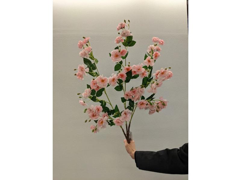 35" Dark Pink Climbing Rose Tree Branch (10pcs) - Holiday Warehouse