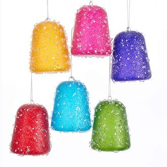 3.5" Plastic Gum Drop Ornament - Holiday Warehouse