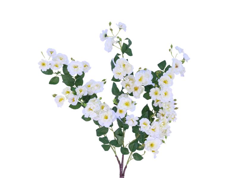 35" White Climbing Rose Tree Branch (10pcs) - Holiday Warehouse