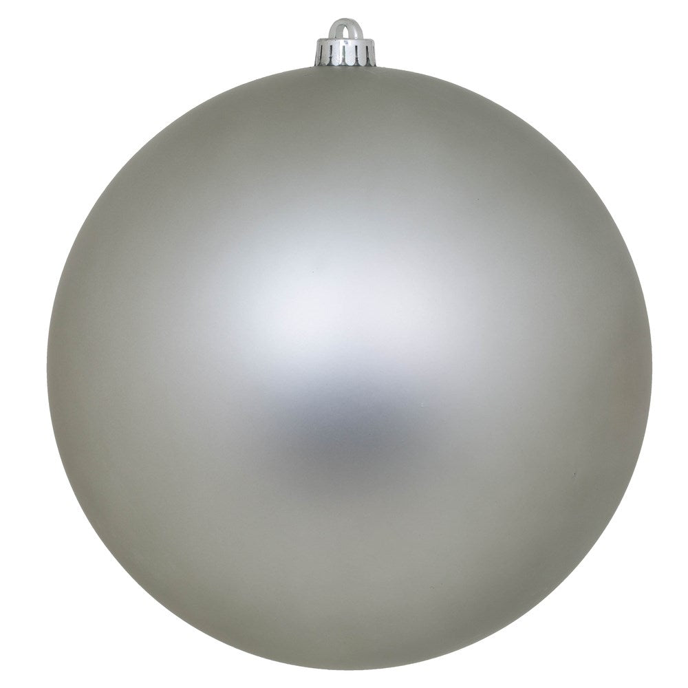 4" Limestone Matte Ball Ornament 6pc - Holiday Warehouse