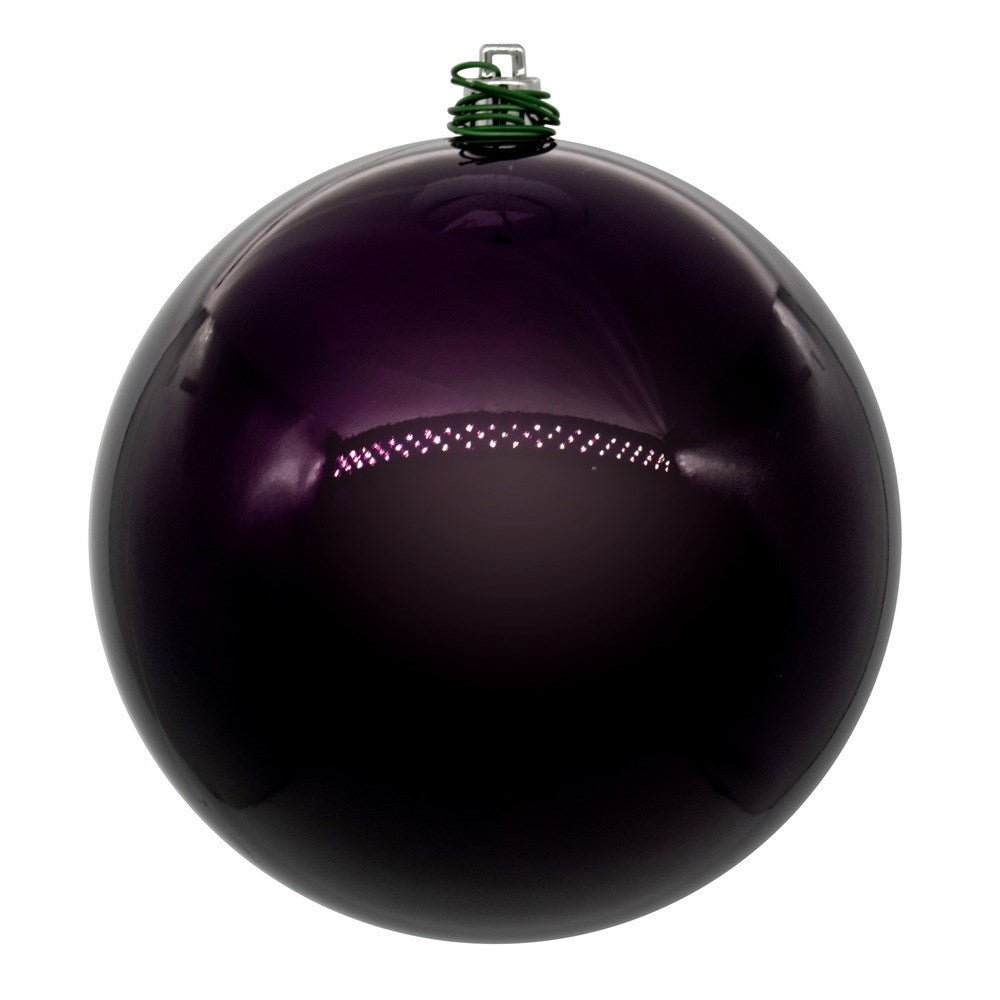 4" Plum Vintage Pearl Finish Ball 6pc - Holiday Warehouse