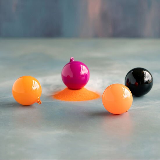 4" Trick or Sweet Ball Ornaments 4pc Set - Holiday Warehouse