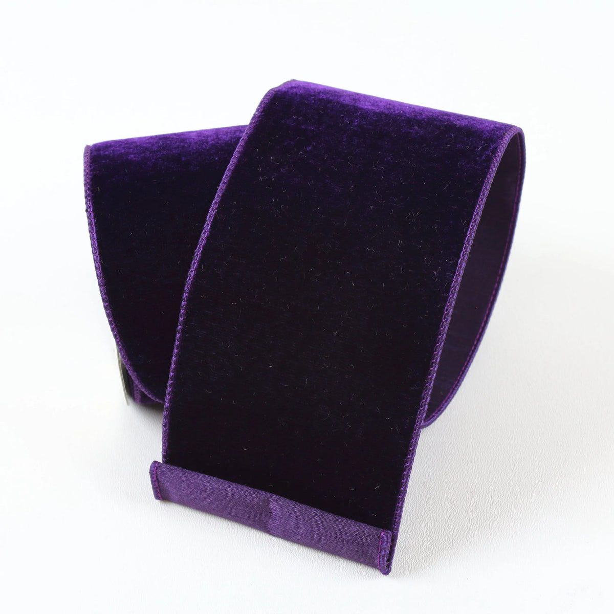 4" x 10 Yds Purple Velvet Ribbon - Holiday Warehouse