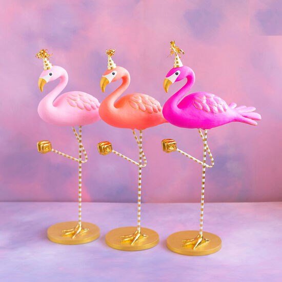 40" Party Flamingo Display - Holiday Warehouse