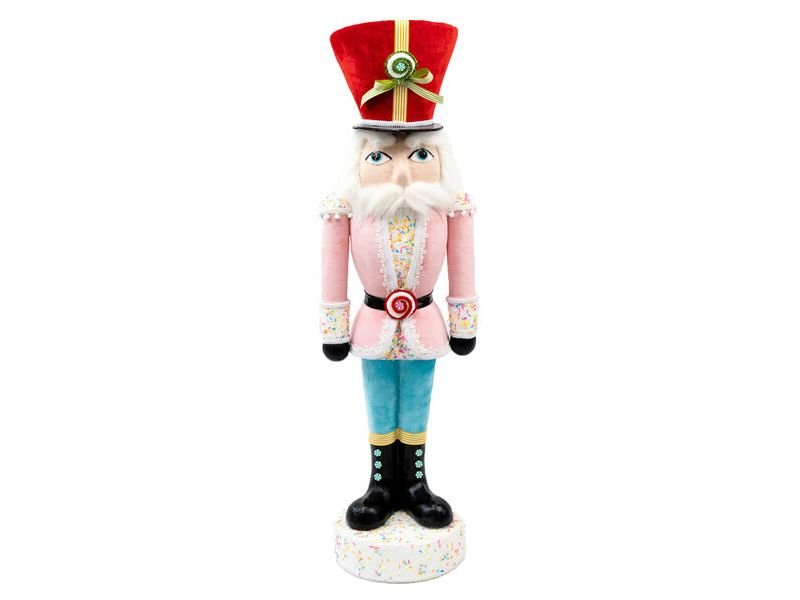 40" Pink Candy Nutcracker - Holiday Warehouse