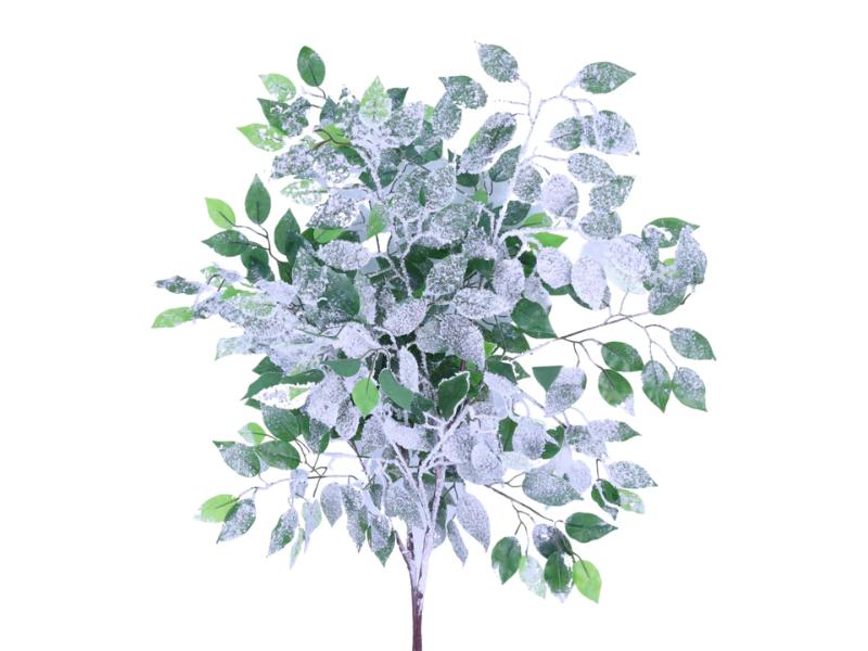 41" Green Ficus with Snow Tree Branch (10pcs) - Holiday Warehouse