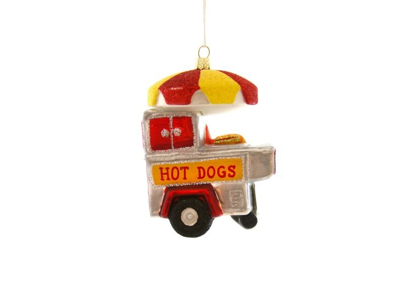 4.25" Hot Dog Stand Ornament - Holiday Warehouse