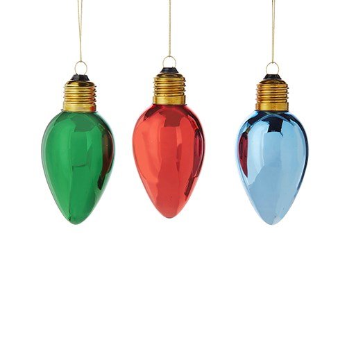 4.5" Light Bulb Ornament - Holiday Warehouse