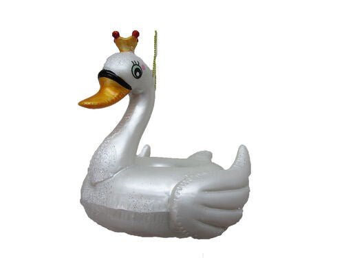4.5" Swan Float Ornament - Holiday Warehouse