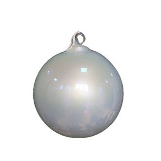 4.75" Pearlescent Glass Ornaments 4pc - Holiday Warehouse