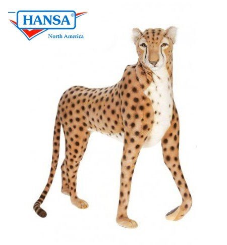 49" Life Size Standing Jacquard Cheetah - Holiday Warehouse