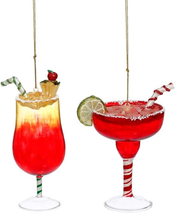 5" Martini & Cocktail Ornament - Holiday Warehouse