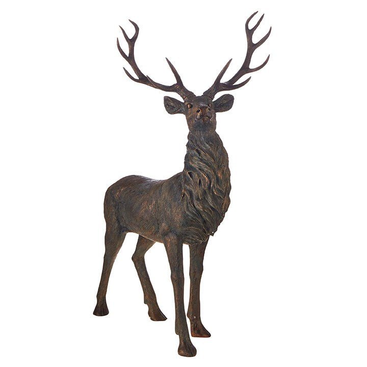 51" Bronze Look Deer - Holiday Warehouse