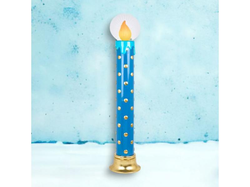 51" Vintage Blue LED Candle Display - Holiday Warehouse