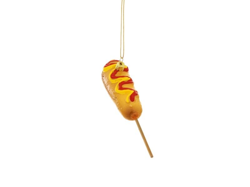 5.75" Corn Dog on a Stick Ornament - Holiday Warehouse