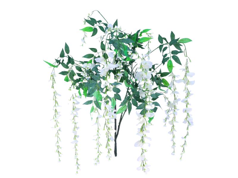 58" White Wisteria Tree Branch (10pcs) - Holiday Warehouse