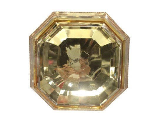 6" Gold Square Jewel - Holiday Warehouse