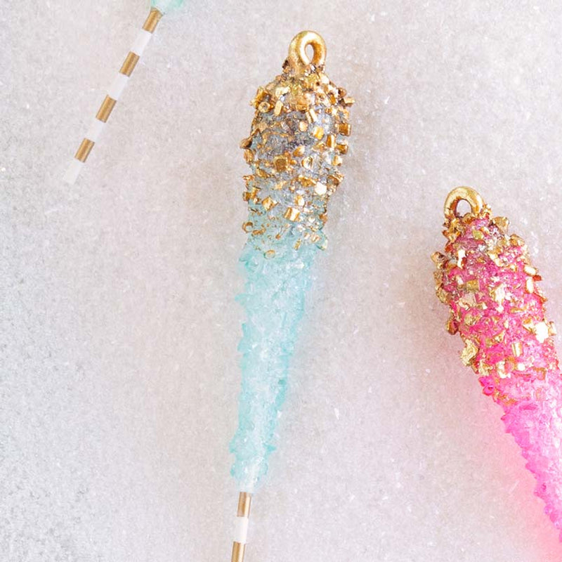 6.25" Rock Candy Stick Ornaments Set of 7 - Holiday Warehouse