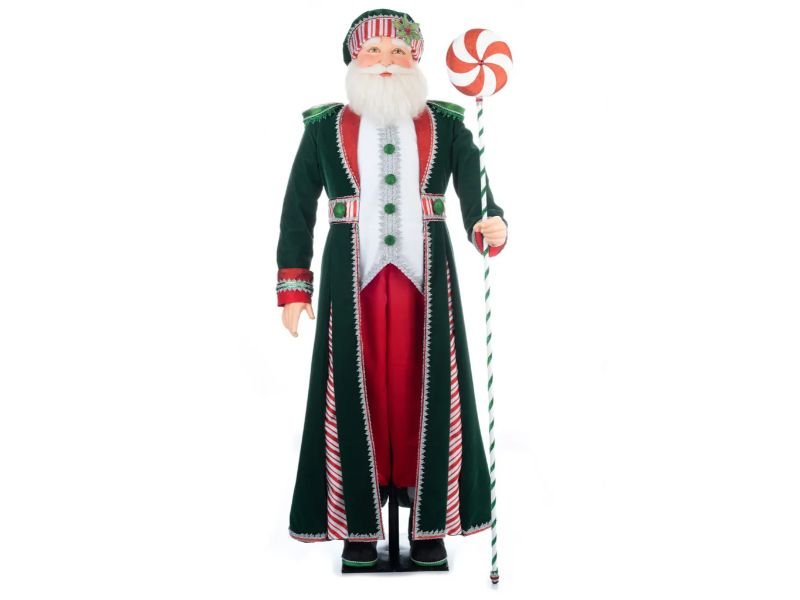 65.5" Papa Peppermint Doll Life Size - Holiday Warehouse