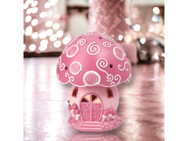 7" LED Pink Dome Candy House - Holiday Warehouse