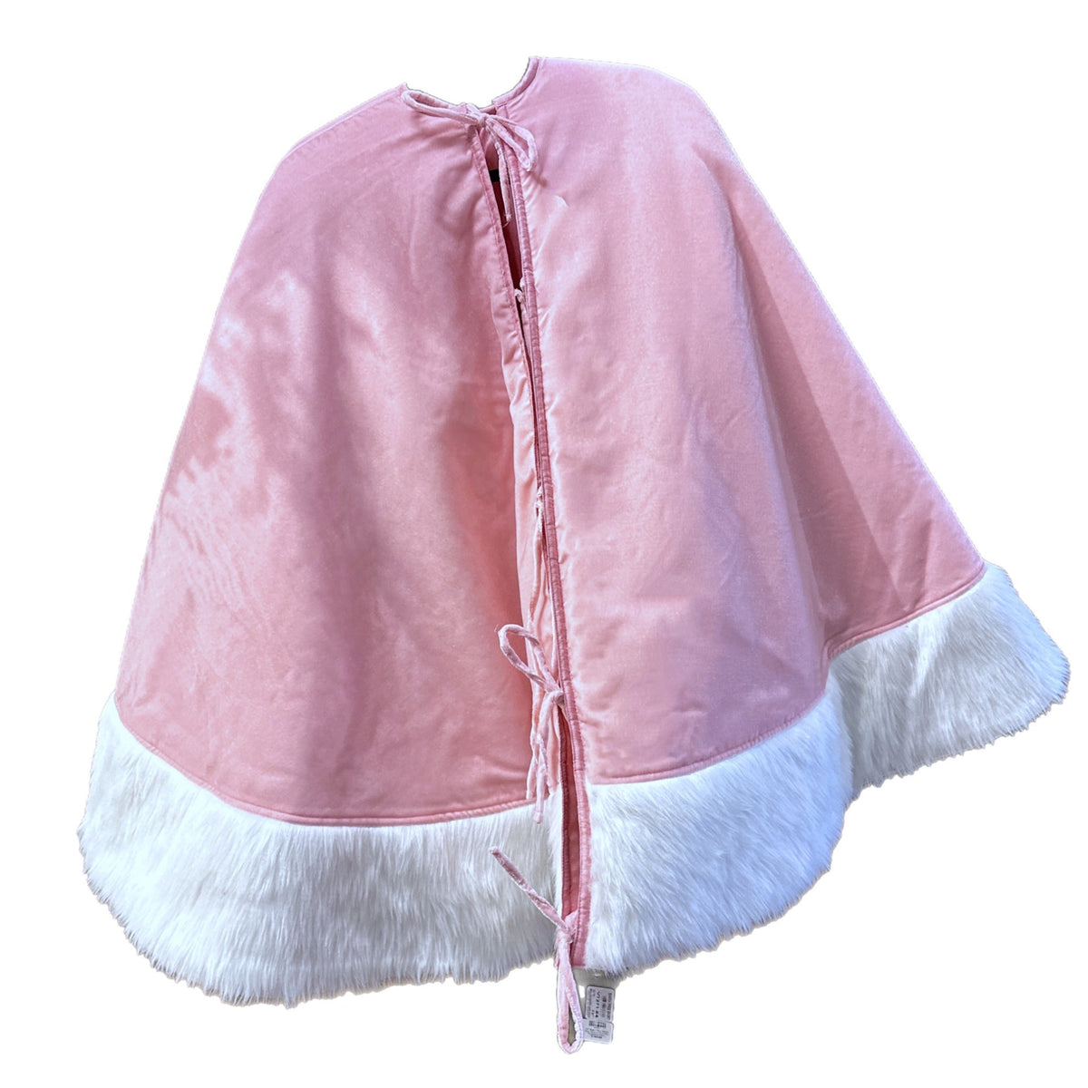 72" Baby Pink Santa Tree Skirt - Holiday Warehouse