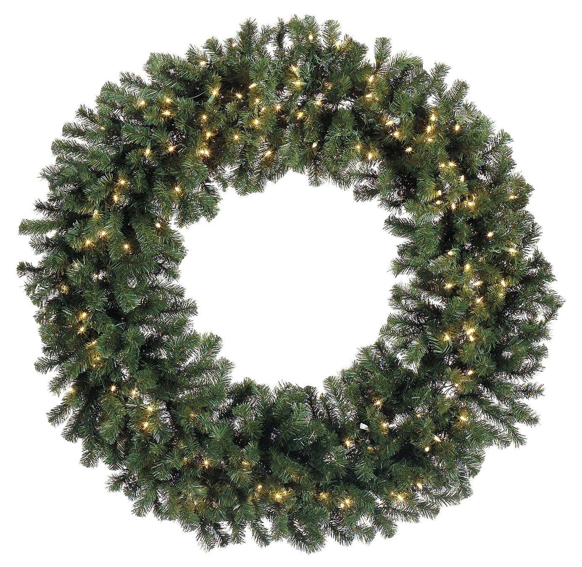 72" Deluxe Windsor Wreath W/ LED Lights - Holiday Warehouse