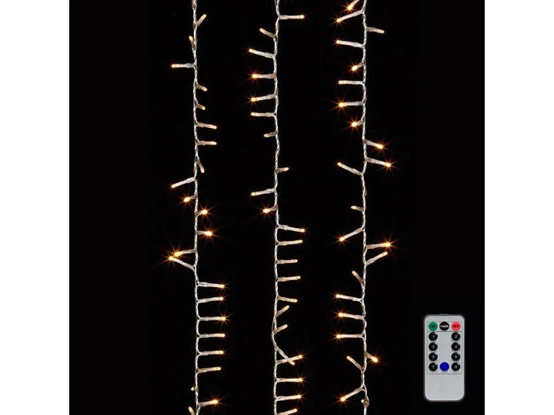 73.8' Warm White LED Snake Garland Clear Wire - Holiday Warehouse