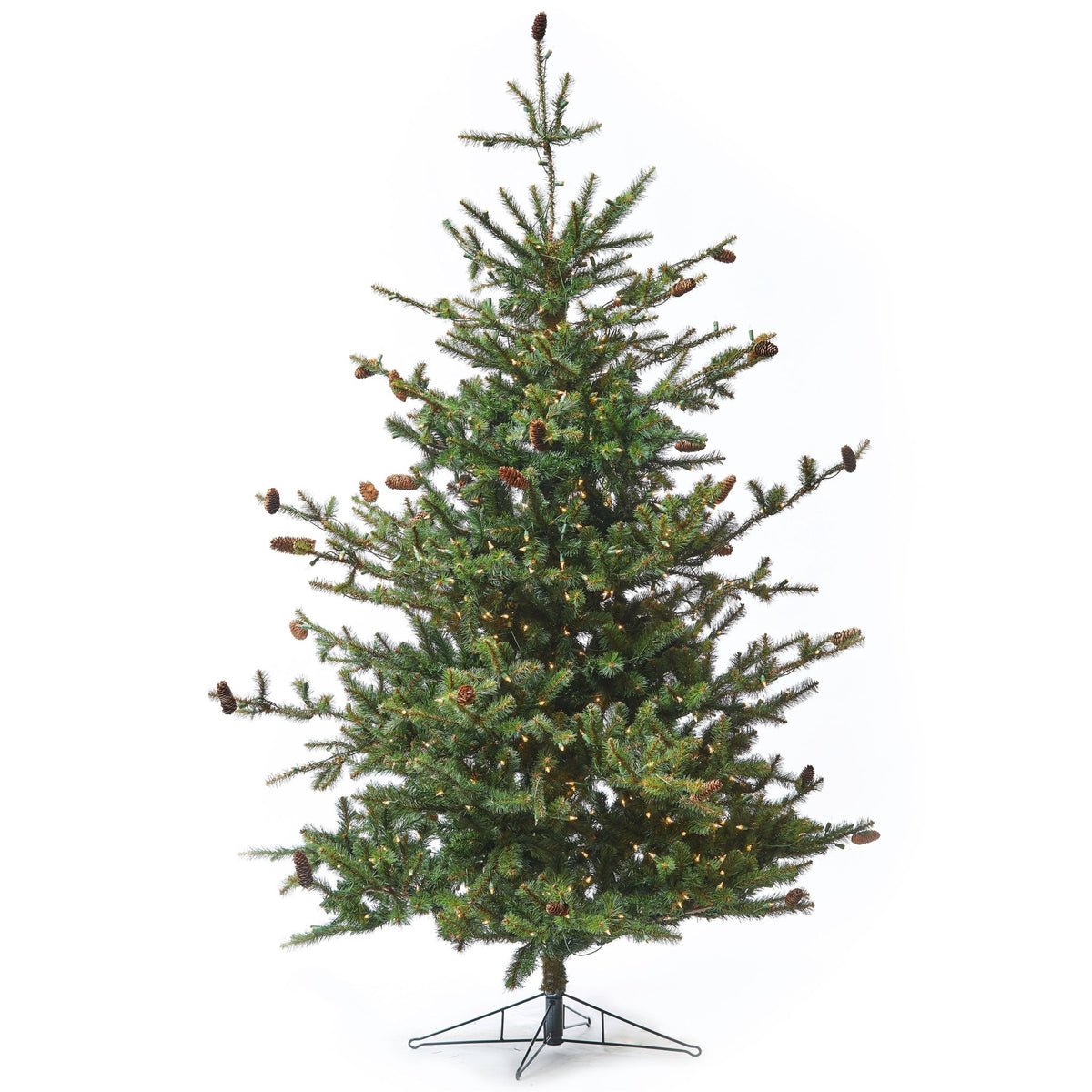 7.5ft Rocky Mountain Spruce Tree w/ Clear Incandescent Lights - Holiday Warehouse