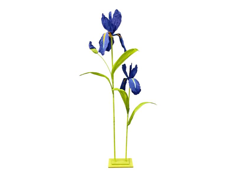 8' Blue Giant Iris x2 with Stand - Holiday Warehouse