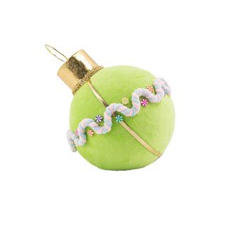 8" Green Bauble Tabletop - Holiday Warehouse