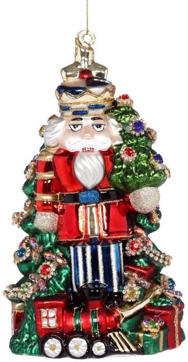 8" Jeweled Nutcracker Ornament by Mark Roberts - Holiday Warehouse