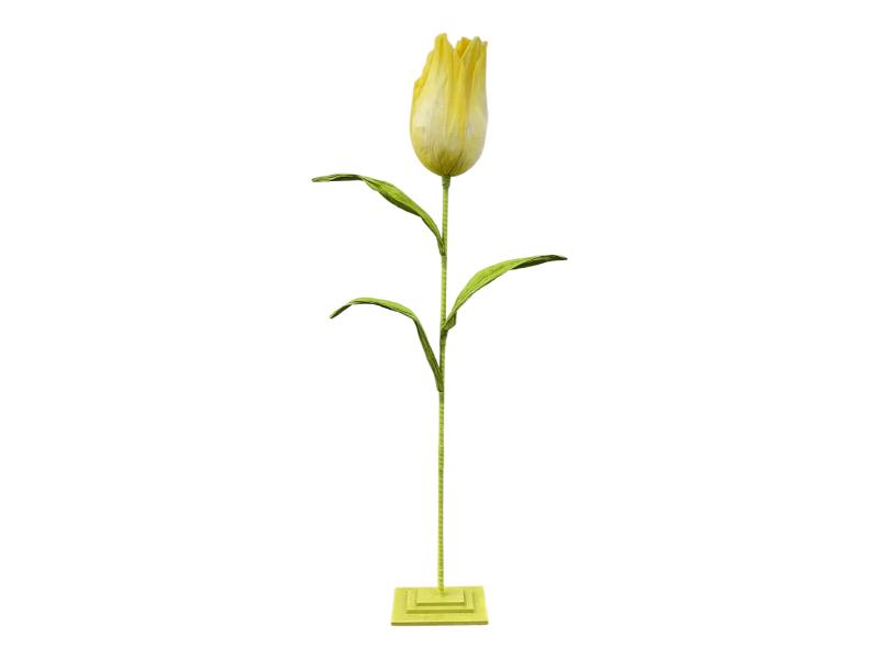 8' Yellow Giant Tulip with Stand - Holiday Warehouse