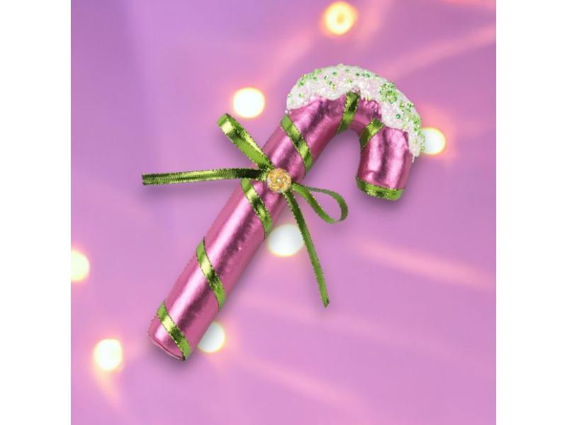 8.5" Purple Candy Cane Ornaments 6pc - Holiday Warehouse
