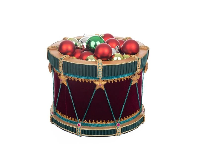 9" Nutcracker Drum Candy Container - Holiday Warehouse
