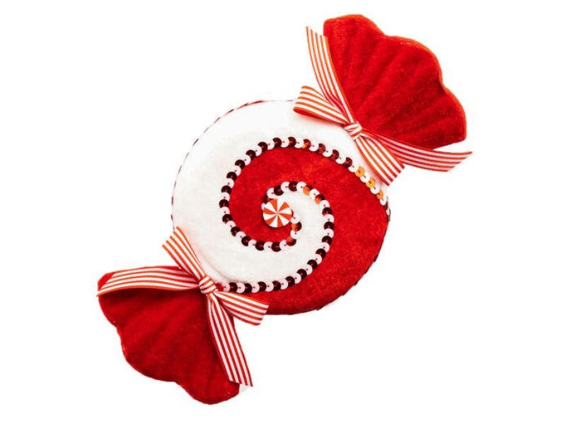 9" Peppermint Swirl Candy 3pc - Holiday Warehouse