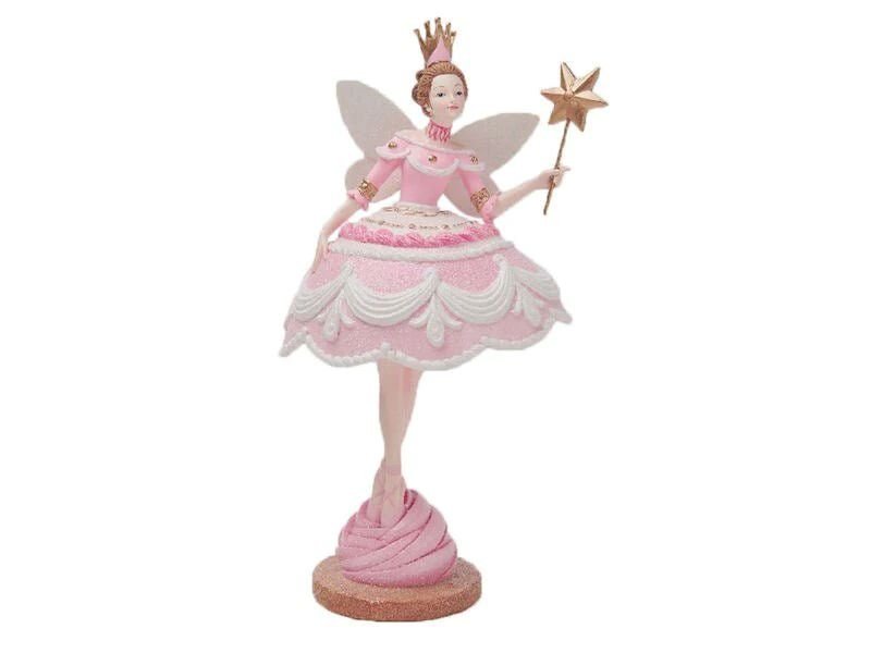 9.5" Cake Fairy with Crown - Holiday Warehouse