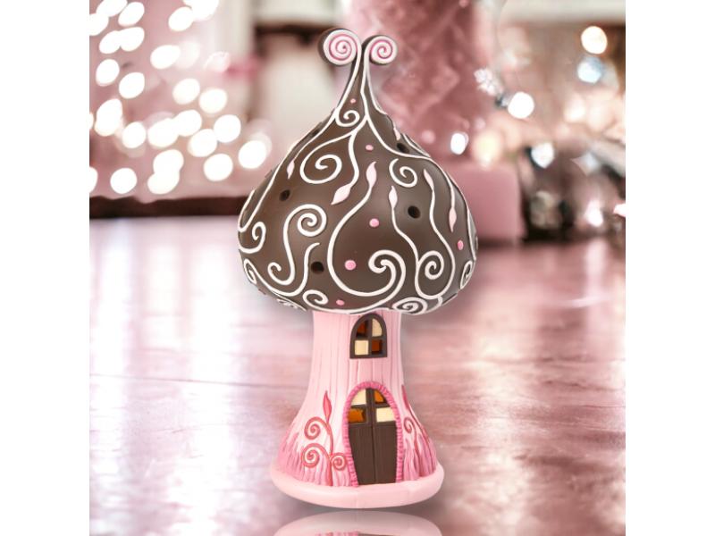 9.5in LED Brown Candy House - Holiday Warehouse
