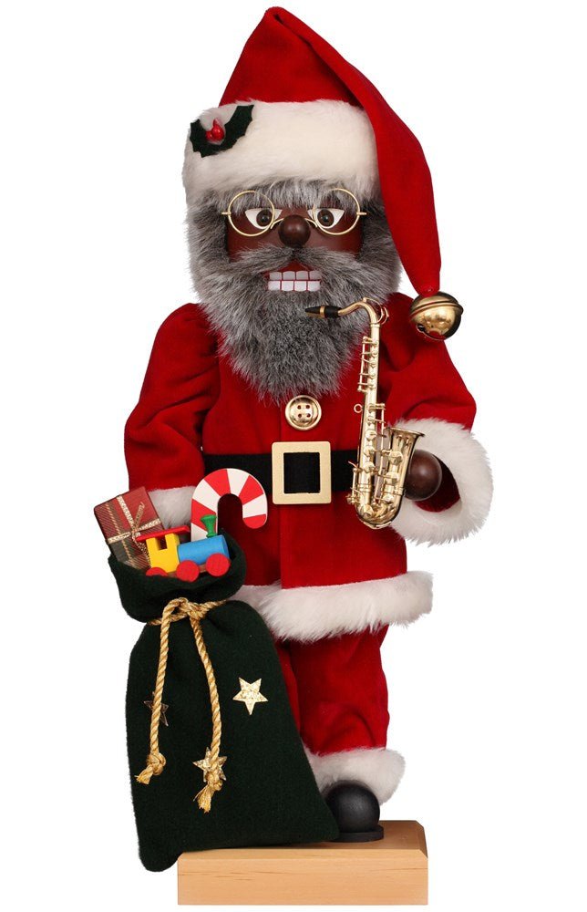 Christian Ulbricht 19" Santa with Saxaphone Nutcracker - Holiday Warehouse