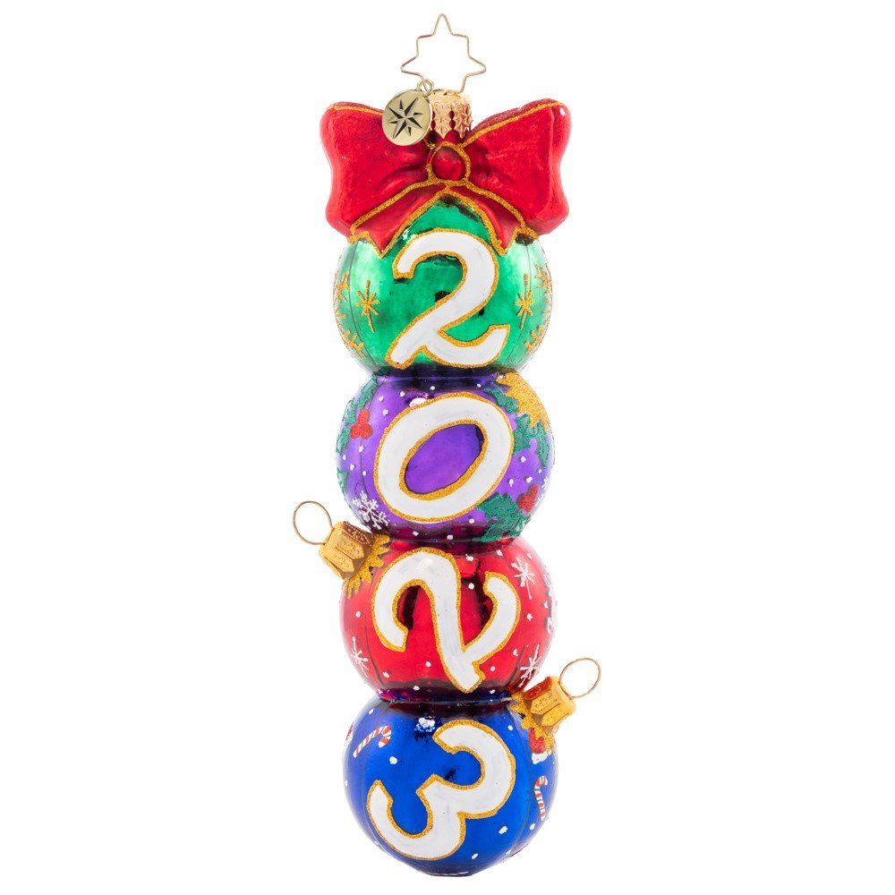 Christopher Radko "Have A Ball 2023" Ornament - Holiday Warehouse